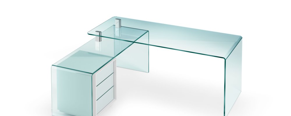 Skrivbord med rollcontainer