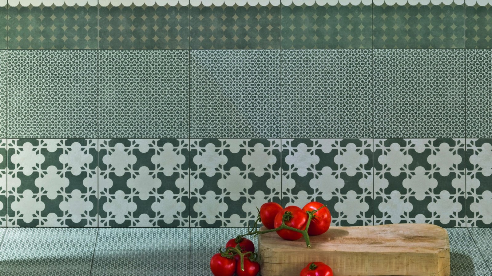 Detalj av Azulej moenstret Trama fraan Mutina