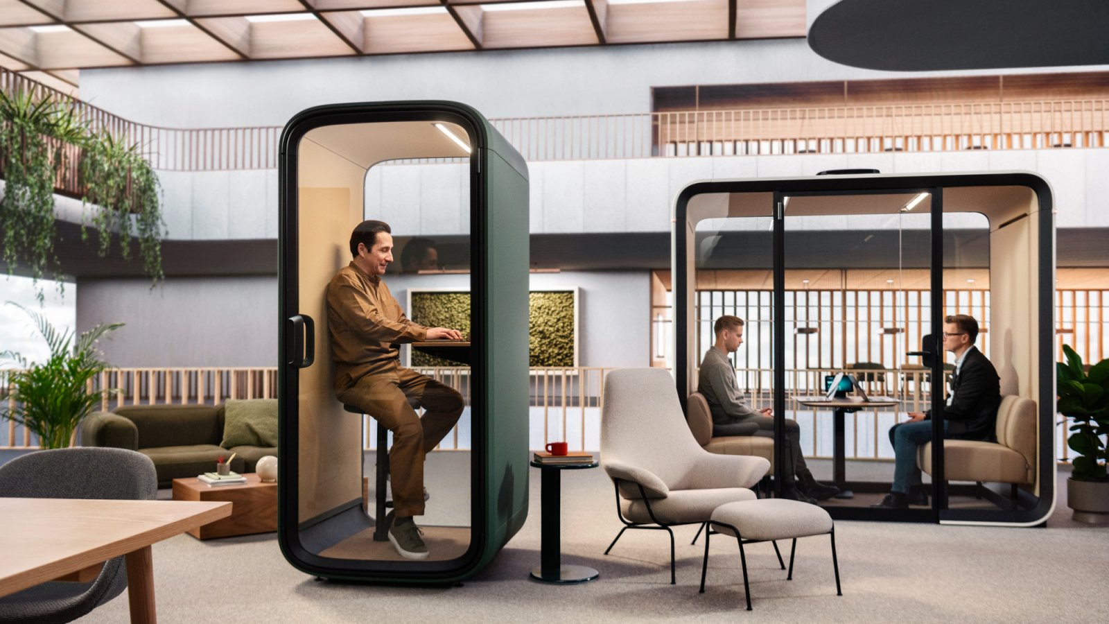 Framery One Compact telefonbås på ett svenskt kontor