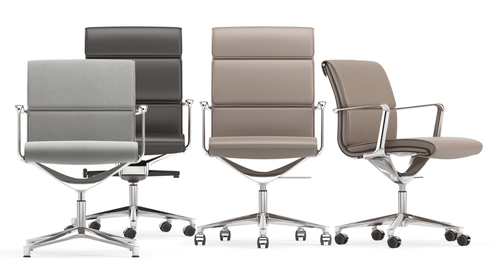 Direktörsstolar Una Chair från ICF runt ett konferensbord