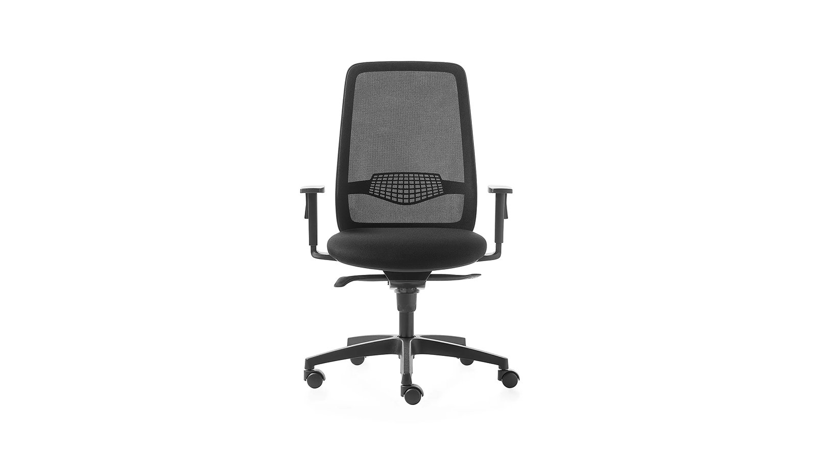 Svart Key Go från Kastel vid ett skrivbord med bildskärm
