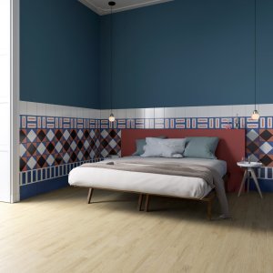 Handritat mönster Square Terracotta av Nathalie Du Pasquier för Mutina