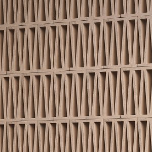 Enskilt Celosia-block i extruderad terracotta
