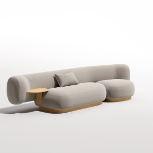 Loungesoffa Dorothea från LaCividina i ett loungeområde