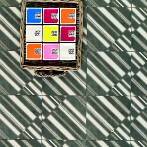 Detalj av Azulej moenstret Flores fraan Mutina