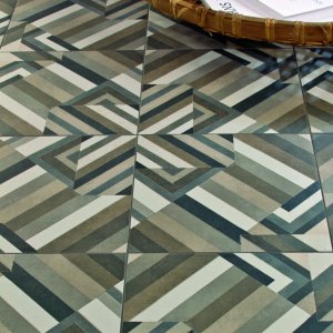 Detalj av Azulej moenstret Gira fraan Mutina