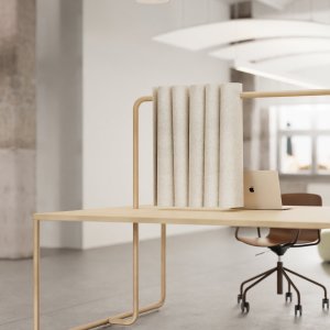 Enkelsidig linjär Itube bench vid fönsterraden