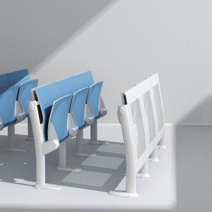 Hörsal möblerad med Ares Line system