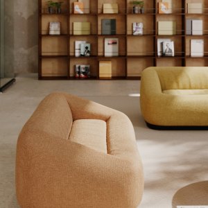 Aom soffa i en gemensam universitetsyta
