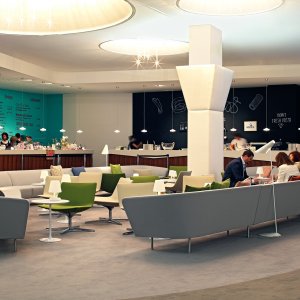 Kort Loop grupp i ett litet väntrum