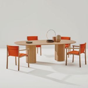 Kata Chair med träskal med textur