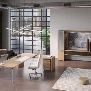 Bokhylla Genesis med luckor i satinerat glas och ramar i polerat aluminium