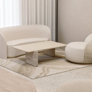 Codutti Ginza i ett mötesrum med utsikt över trädgården
