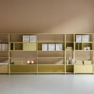 Elisa Ossinos Line System i ockra med brun rygg