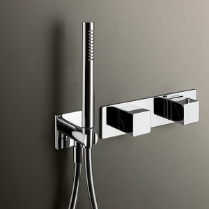 Designblandare för vägg: Mint i Matt Gun Metal med 19 cm utsprång