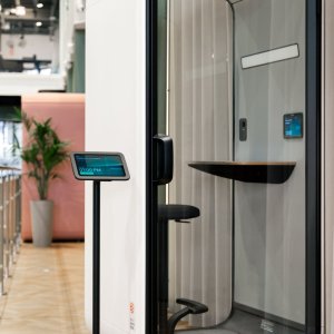 Ljudabsorberande PET-paneler i Framery One Compact