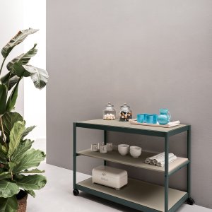 Sopkärl under diskhon i en Fluido kitchenette från Martex