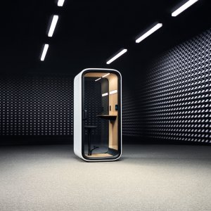 Pekskärm på 8 tum i Framery One Compact båset
