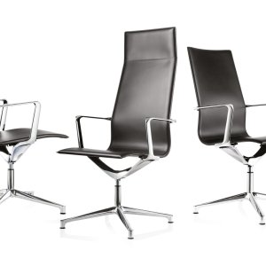 Kuna Chair i vitt läder
