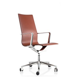 Kuna Chair i svart läder