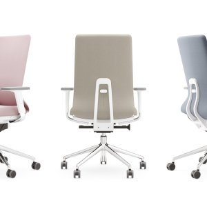 Ergonomiska kontorsstolar Pyla från ICF på arbetsplatser