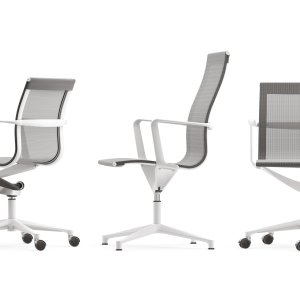 Förkromat zamaklock på ett hjul av Una Chair