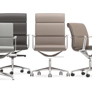 Direktörsstolar Una Chair från ICF runt ett konferensbord