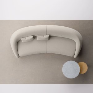 3-sitssoffan Apper från LaCividina i receptionen på ett kontor