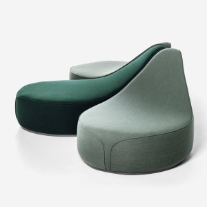 Böjd kant på en Waves-puff