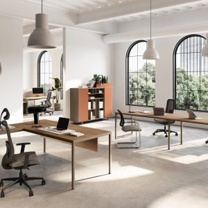 Centralt Sigma-benchben med inspekterbar WIRE MANAGER-panel