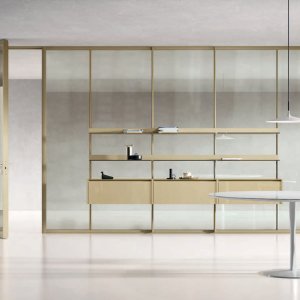 Giano hyllor monterade på en Simple Bold vägg