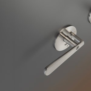 Lutezia från Cea Design, tvågreppsblandare i satinerat rostfritt stål
