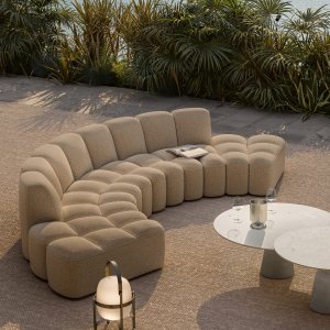 Array från mdf italia i ett hospitality-väntrum