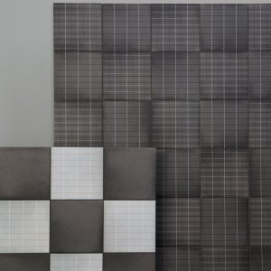Badrumsgolv i Aurore Light Grey med 2 mm fogar
