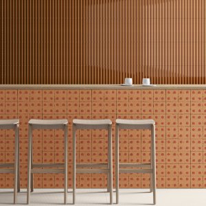Terminal-stycke som avslutar Rombini-väggen