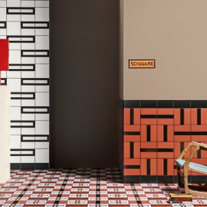 Plattan Frame Terracotta i formatet 20,5×10,1 cm från Mutina