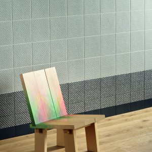 Moenster Cobble Green ur Tape-kollektionen i glaserad granitkeramik