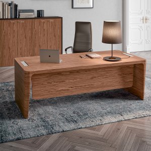 X10 skrivbord från Quadrifoglio i randig ebenholts