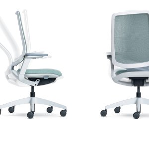 se:flex Sedus i profil med 4D-armstöd och polerat aluminiumfotkryss