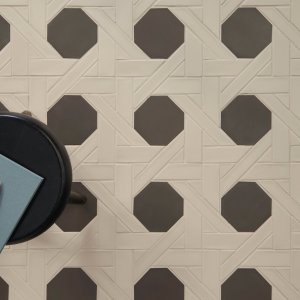 Mötesrum med Weaving golv från Mutina
