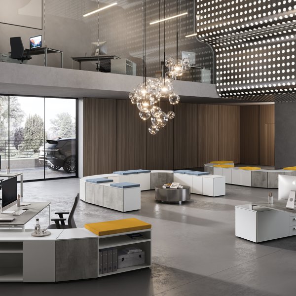Smart planerat svenskt kontor med Colombini Office moduler