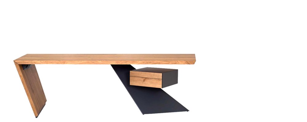 Skrivbord med rollcontainer