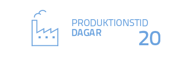 Produktionstid 20 dagar