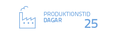 Produktionstid 25 dagar