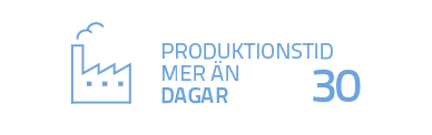 Produktionstid: mer än 30 dagar